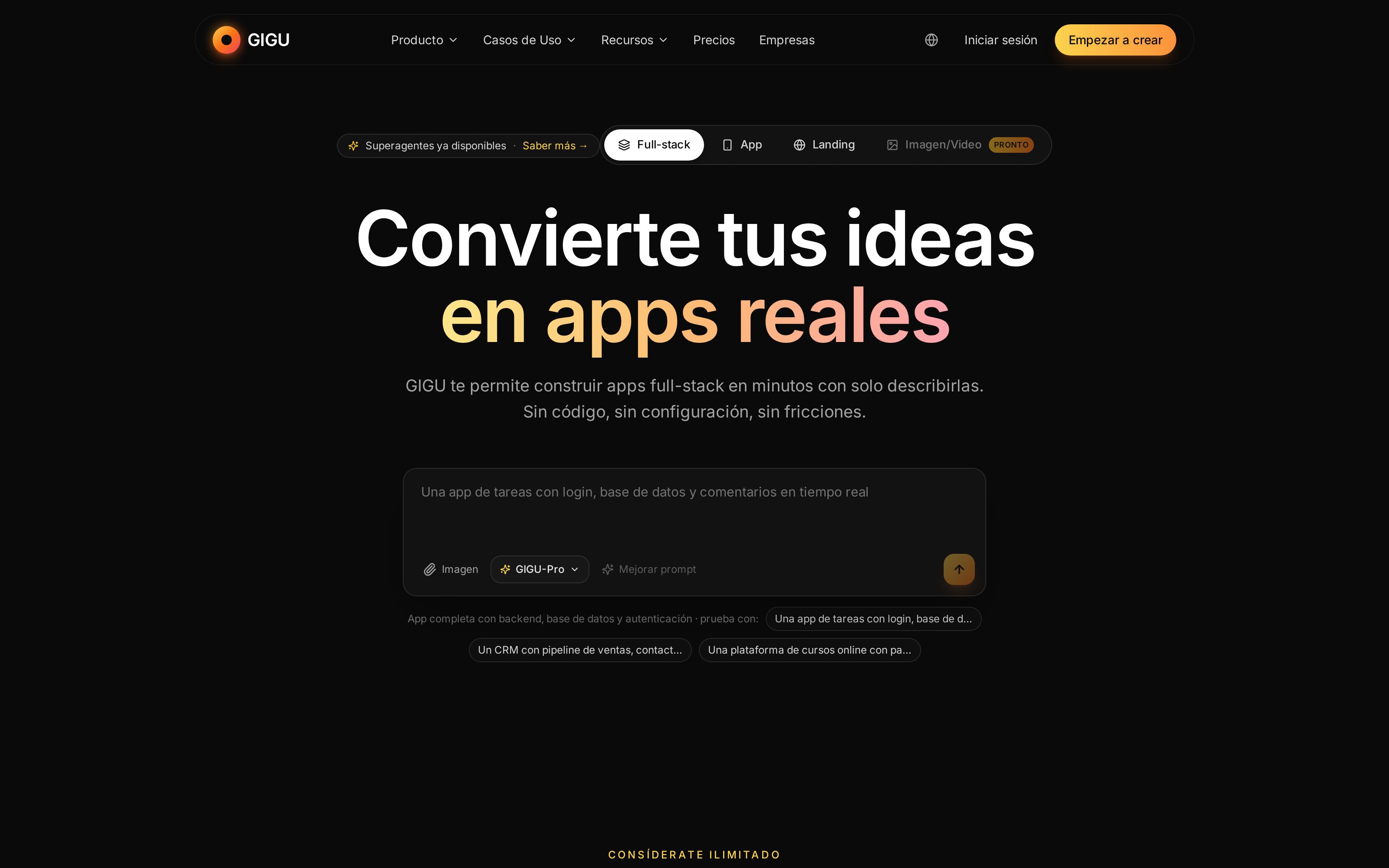 Cómo construir tu primera app en GIGU sin saber código